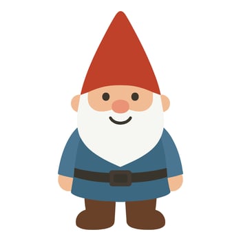 Cartoon Gnome illustration, Colorful Garden Cartoon Gnome , Colorful Gardening Clipart, Gardener design sublimation vector