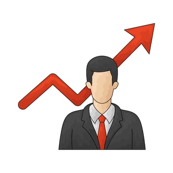 corrupt businessman illustration vector