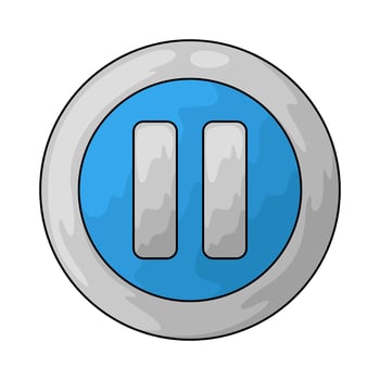 Podcast pause button vector