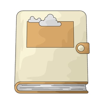 closed travel book vector