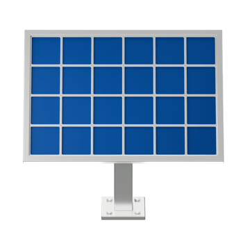 solar panel photovoltaic tech system 3d render icon illustration isolated png