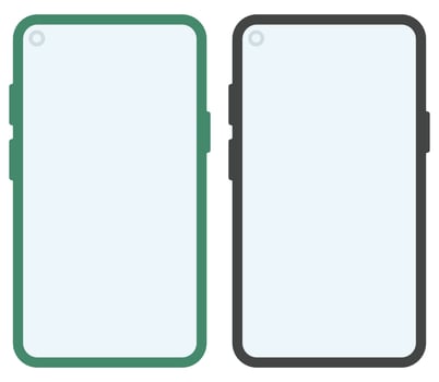 Mobile phone icon on white background. vector