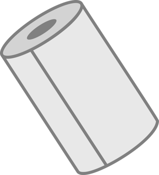 Toilet Paper Roll Illustration on White png