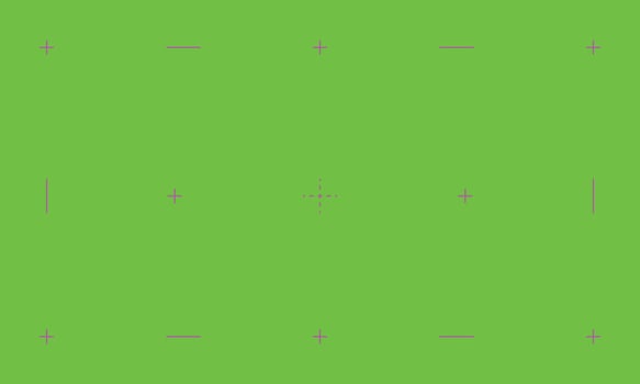 Green Screen with Tracking Markers Flat Style illustration design. vector