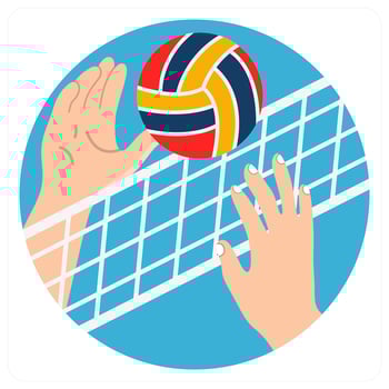 Net Play icon concept design vector