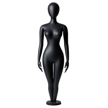 Black Mannequin Cut Out Isolated at the Transparent Background png