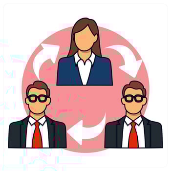 Duties Transfer icon concept design vector