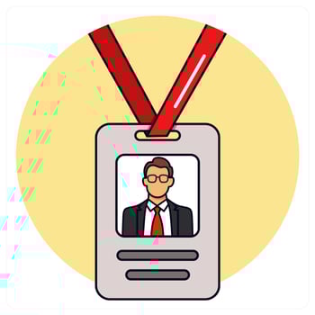 Id Card icon concept design vector