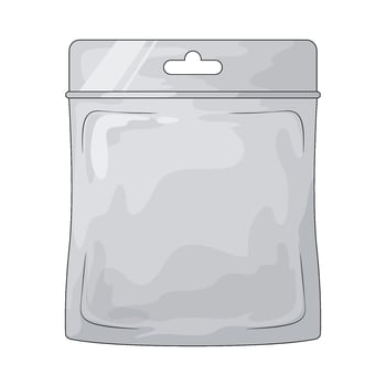 illustration of plastic pouch vector