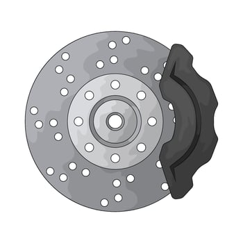 Car brake illustration vector