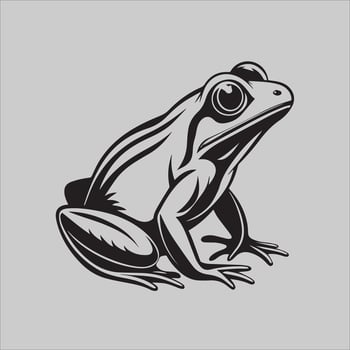 Inked Amphibian animal nice vector