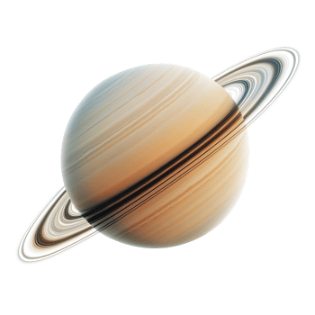 Saturn Planet Space Isolated at Transparent Background png