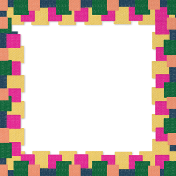 A square frame with colorful squares on it png