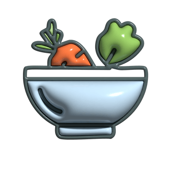 3D Cartoon Vegetable Soup Icon Warm and Healthy Food Design png