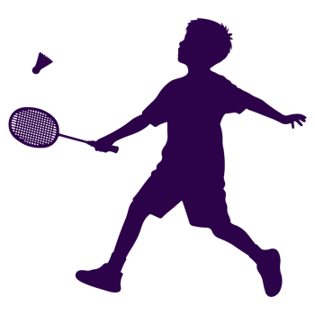 boy playing badminton png