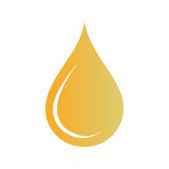 Golden ink drop in black background metallic effect vector