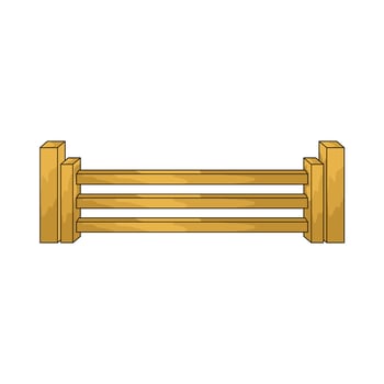 illustration of Farm fence vector