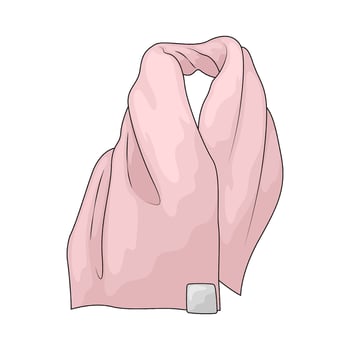pink gym towel vector