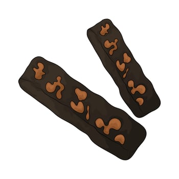 granola bar snack vector