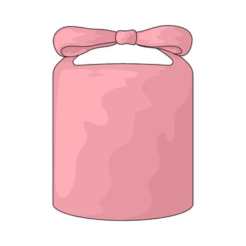 pink bucket bag vector