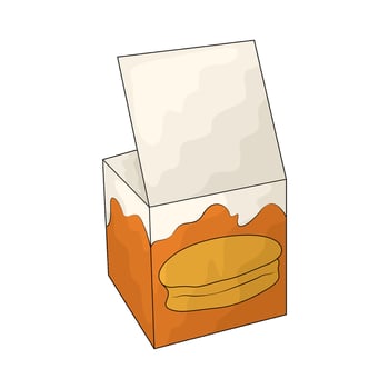 illustration of pancake box vector