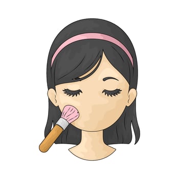 illustration of makeup vector