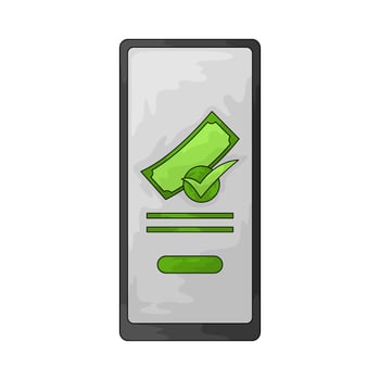 Salary success illustration vector