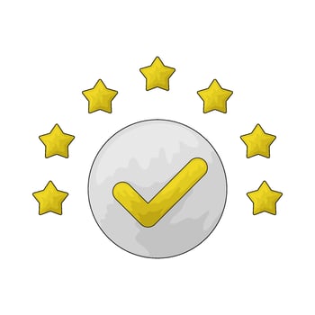 illustration of a star reward vector