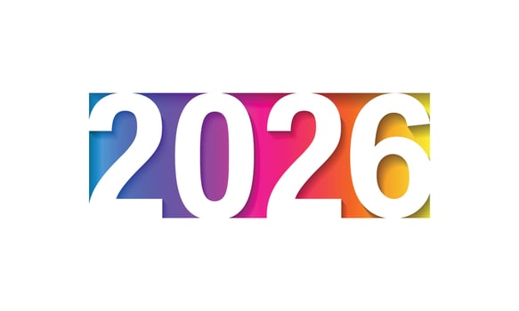 Happy new year 2026. background. Brochure or calendar cover design template. vector