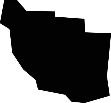 Clark United States silhouette map vector