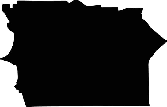 Cockburn Australia silhouette map vector