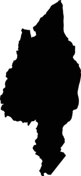 Condorcanqui Peru silhouette map vector