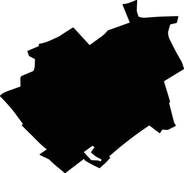 COSTISA Romania silhouette map vector