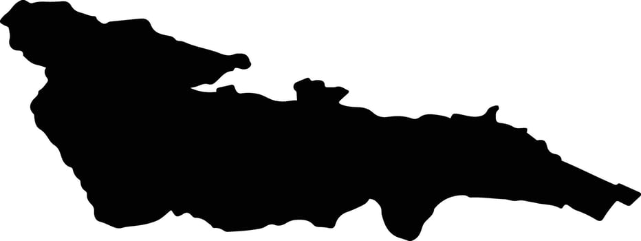 CRACAOANI Romania silhouette map vector