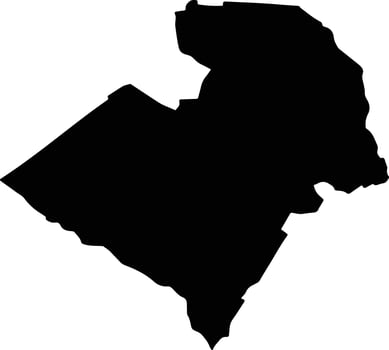 CRISTESTI Romania silhouette map vector