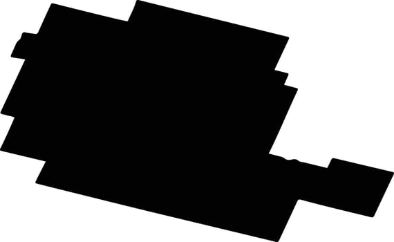 DANETI Romania silhouette map vector