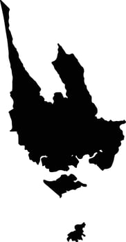 David Panama silhouette map vector
