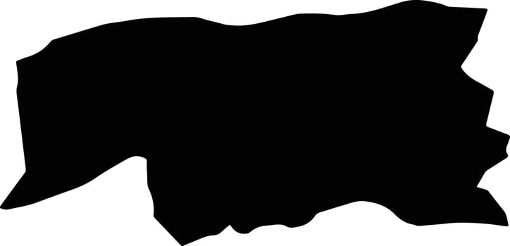 Dawlatabad Afghanistan silhouette map vector