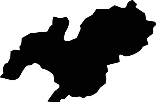 Daychopan Afghanistan silhouette map vector