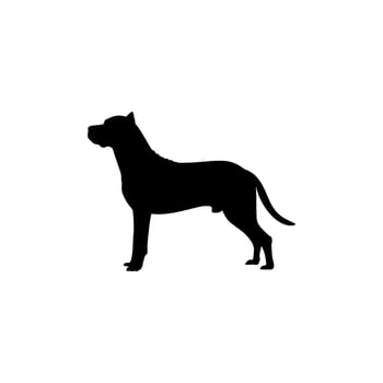 Dog Silhouette, can use for Animal Illustration, Logo, Apps, Pictogram, Website, Sign, Poster, or Graphic Design Element. Size Color Editable vector