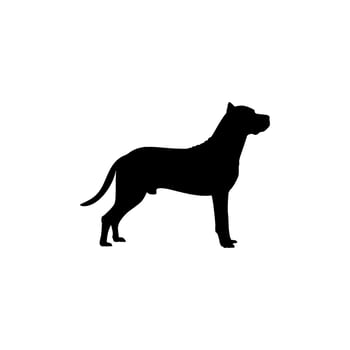 Dog Silhouette, can use for Animal Illustration, Logo, Apps, Pictogram, Website, Sign, Poster, or Graphic Design Element. Size and Color Editable vector
