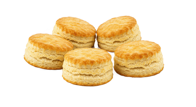 A delectable stack of golden brown biscuits arranged artfully on a neutral surface ready to be enjoyed png