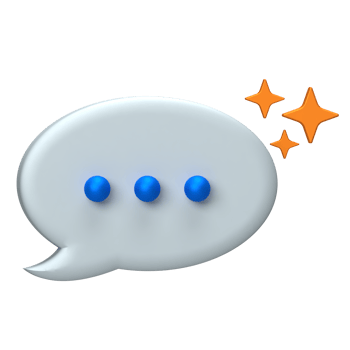 AI Chat Bubble Icon, Speech bubble symbolizing AI chatbots and smart assistants. png