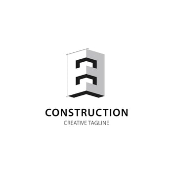 Letter B logo for construction and architecture company. logo template for your brand vector
