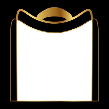 Art Deco or Art Nouveau Frame Design vector