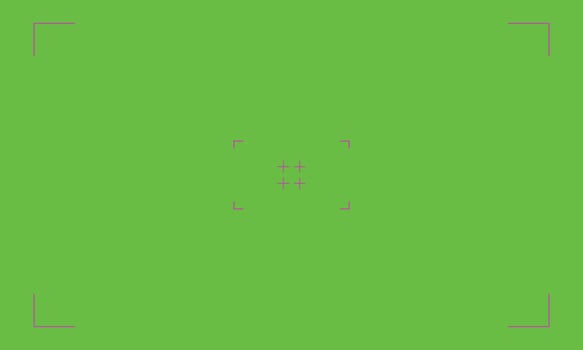 VFX Motion Tracking Markers Chroma Key with Green Screen Background. vector