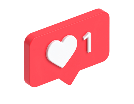 Heart-shaped red and white sticker with the number 1 on it png