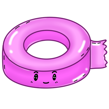 Cute pink tape png