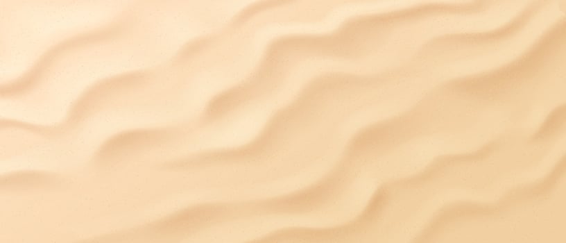 Sandy background, top view. Wave pattern depicting soft sand dunes. Light beige colors create a calming and natural feel. Perfect as a backdrop or design element for various projects. vector