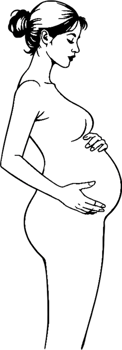Beautiful glowing lady with serenity and motherhood essence. . png